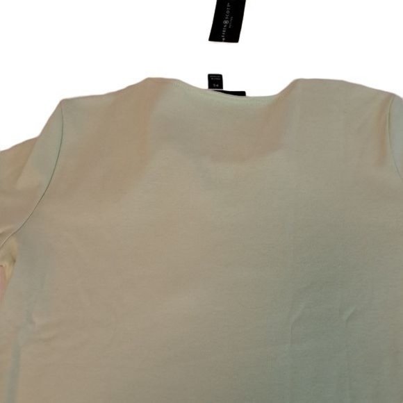 Karen Scott Petite Small Calm Aloe Green Top Pullover Bow NWT - Picture 8 of 9